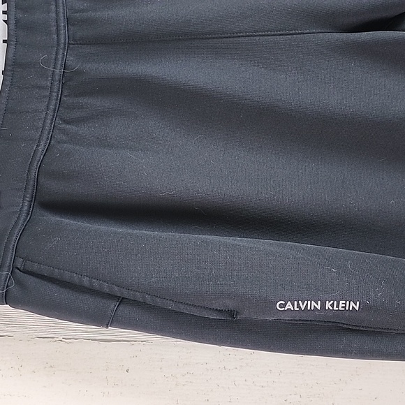 Calvin Klein black thermal pullon athletic athleisure pants elastic Size Large - Picture 3 of 10